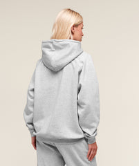 Training Oversized Fleece Hoodie - Light Grey Core Marl