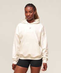 Dump Truck Graphic Hoodie - Soft White