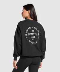 Lifestyle Club Graphic Pullover - Black