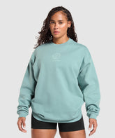 Graphic Illustration Pullover - Celeste Blue
