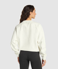 Training Oversized Fleece Sweatshirt - Soft White