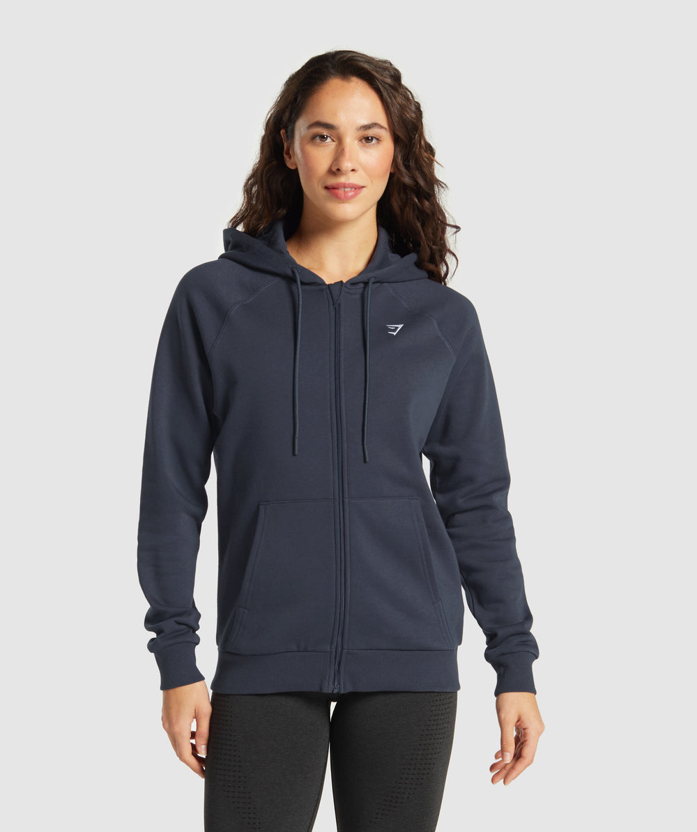 Training Fleece Zip Hoodie - Heavy Blue