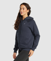 Training Fleece Zip Hoodie - Heavy Blue