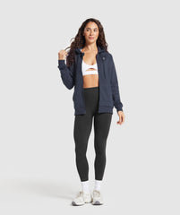 Training Fleece Zip Hoodie - Heavy Blue