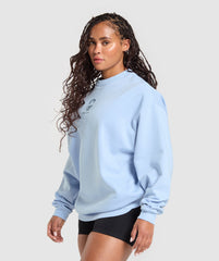 Graphic Illustration Pullover - Gentle Blue