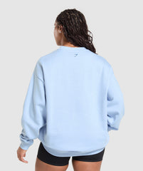 Graphic Illustration Pullover - Gentle Blue