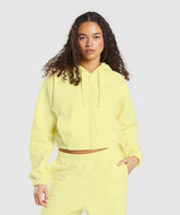 Fleece Zip Hoodie - Refresh Yellow