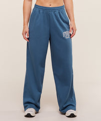 Lifting Club Graphic Straight Leg Joggers - Compound Blue