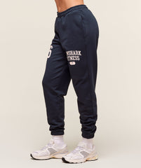 Varsity Graphic Oversized Joggers - Heavy Blue