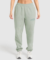 Campus Classics Graphic Joggers - Stone Grey