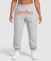 Strength Department Graphic Joggers - Light Grey Core Marl