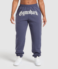 Strength Department Graphic Joggers - Weighted Purple