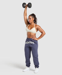 Strength Department Graphic Joggers - Weighted Purple