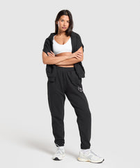 Lifestyle Club Graphic Joggers - Black