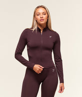 Training Zip Up Jacket - Cherry Purple