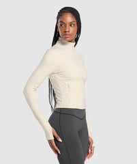 Elevate Tracktop - Cream Beige