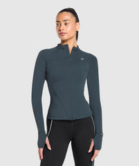Running Full Zip Jacket - Darkest Teal