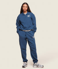 Phys Ed Graphic 1/4 Zip - Soft Blue