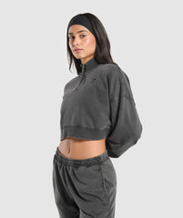 Whitney 1/4 Zip - Black