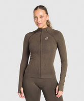 Vital Tight Tracktop - Penny Brown Marl