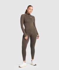 Vital Tight Tracktop - Penny Brown Marl