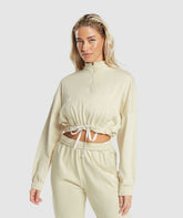 Lifting Lightweight 1/4 Zip Pullover - Ecru White