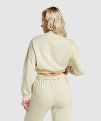 Lifting Lightweight 1/4 Zip Pullover - Ecru White