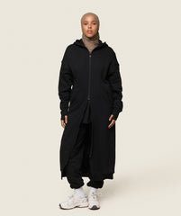 GS x Leana Deeb Oversized Longline Zip Through - Black