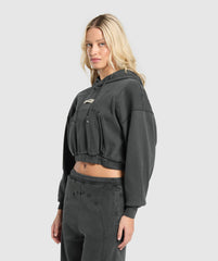Rest Day Ribbed Hoodie - Asphalt Grey