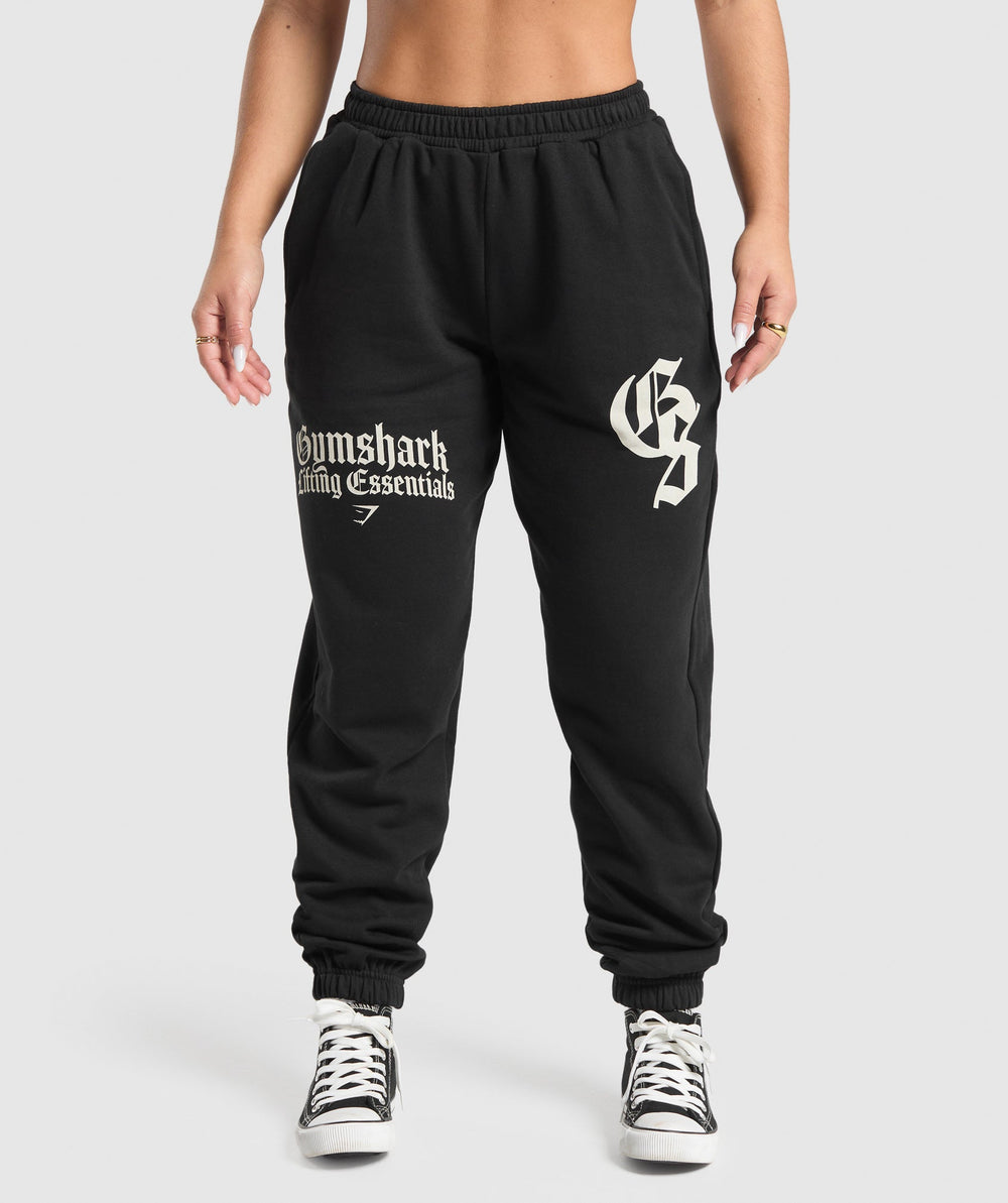 Lifting Essentials Oversized Joggers - Black