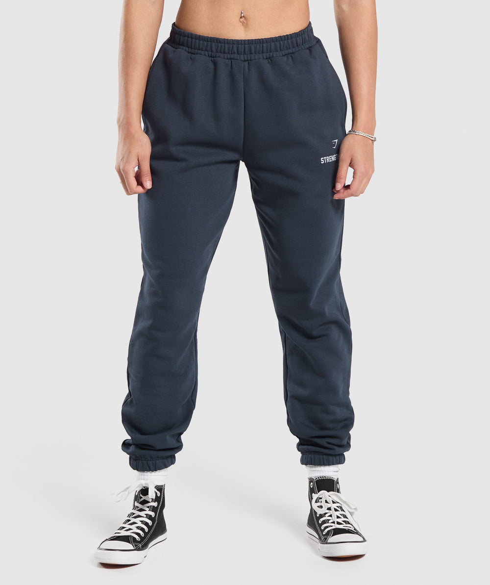 Strength Department Graphic Joggers - Heavy Blue