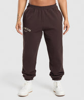 Lifting Club Oversized Joggers - Heritage Brown