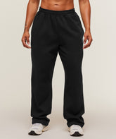 Training Fleece Straight Leg Short Pant - Black
