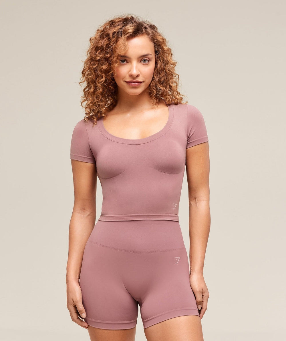 Soft Sculpt Midi T-Shirt - Calm Pink