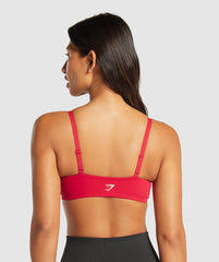 Twist Front Bralette - Carmine Red