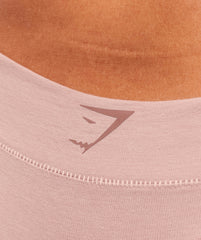 Cotton Graphic Thong - Muted Pink
