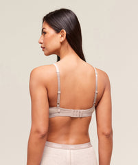 Rib Bralette - Soft Pink Marl