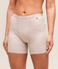 Rib Shorts - Soft Pink Marl