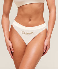 Script Lifestyle Club Graphic Thong - Soft White