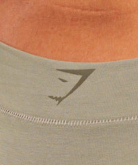 Cotton Graphic Thong - Linen Brown