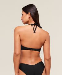 Twist Front Bikini Top - Black