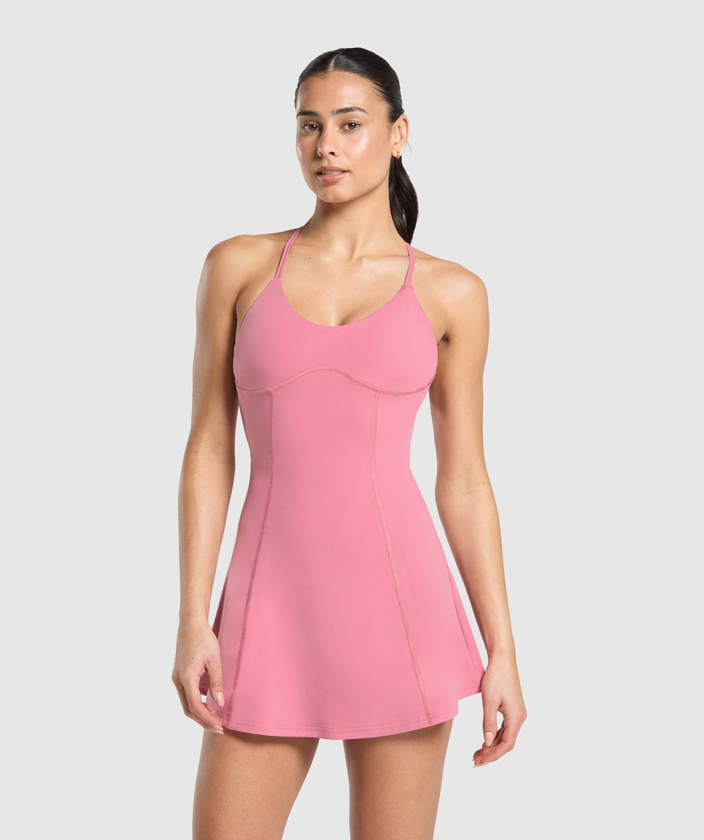 Strappy 2-in-1 Dress - Sunset Pink