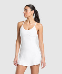 Strappy 2-in-1 Dress - White