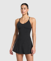Strappy 2-in-1 Dress - Black