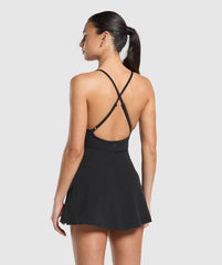 Strappy 2-in-1 Dress - Black