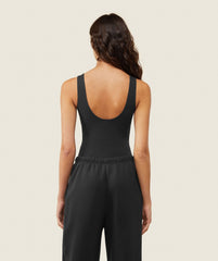 everywear Reversible Zip Leotard - Black/Heavy Blue