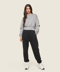 GS x Leana Deeb Sweat - Light Grey Marl