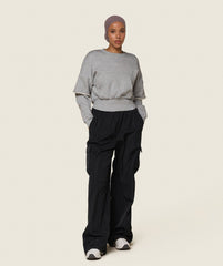 GS x Leana Deeb Woven Joggers - Black