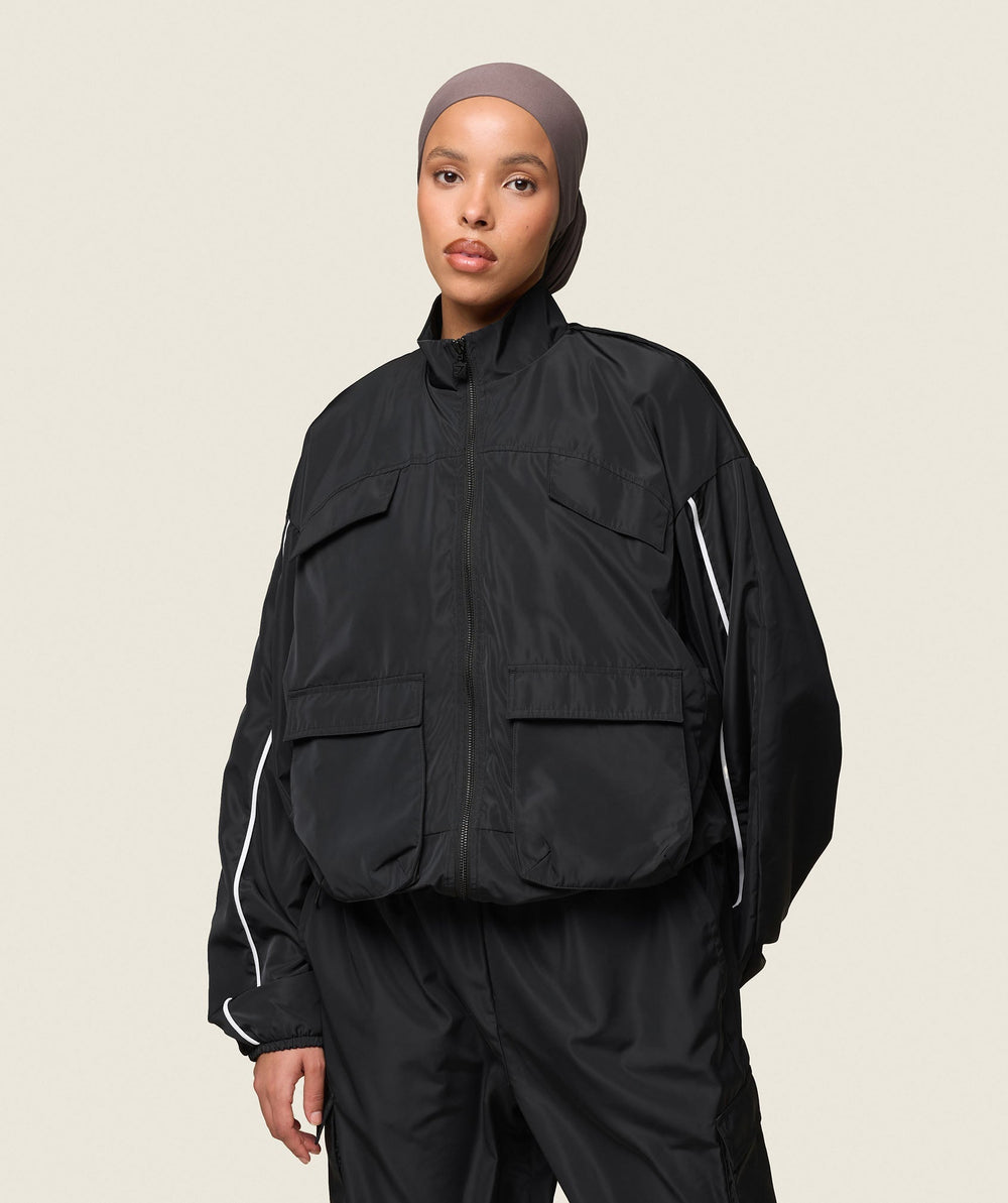 GS x Leana Deeb Woven Jacket - Black