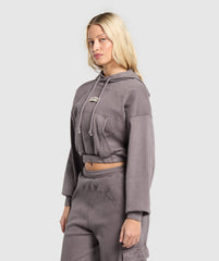 Rest Day Ribbed Hoodie - Brushed Purple